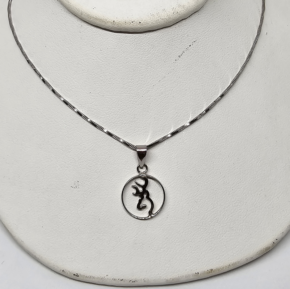 Sterling silver Browning necklace